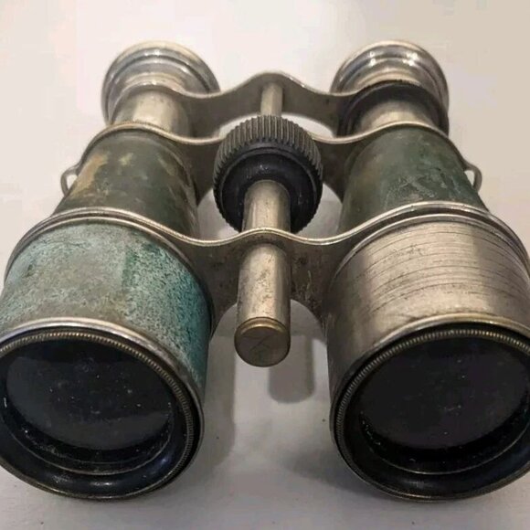 Vintage WORLD WAR II Army Binoculars CANADA Brass Military Spec Antique - Picture 3 of 12